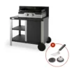 Plancha à Gaz Le Marquier Signature Allure 260 Duo + Desserte -Raviday Barbecue Soldes 0305 plancha kit de nettoyage pdsa260d 1