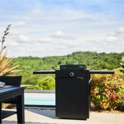 Pack Plancha à Gaz Forge Adour MODERN 45 Acier Noir + Chariot -Raviday Barbecue Soldes 20230906 raviday forge adour pack modern 45