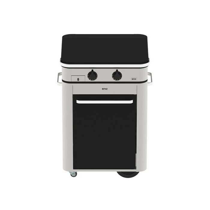 Plancha à Gaz Sur Chariot - Combo ENOSIGN 65 Inox & Noir 4 Plancha à Gaz Sur Chariot - Combo ENOSIGN 65 Inox & Noir – Image 2
