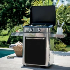 Plancha à Gaz Sur Chariot - Combo ENOSIGN 65 Inox & Noir 20 Plancha à Gaz Sur Chariot - Combo ENOSIGN 65 Inox & Noir -Raviday Barbecue Soldes 57028385 a3 combo plancha enosign 65 inox et noir eno