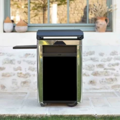 Pack Plancha Gaz ENO Fusion 60 Inox Et Noir + Chariot + Couvercle -Raviday Barbecue Soldes 58028301 a2 plancha combo fusion 60 inox eno