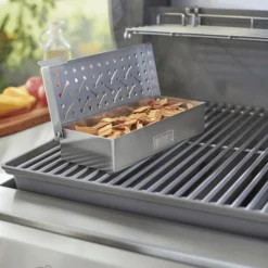 Boîte De Fumage Weber Pour Barbecue à Gaz, Barbecue électrique Et Fumoir -Raviday Barbecue Soldes 7576 boite fumage barbecue gaz weber ambiance