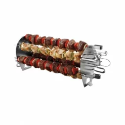 Lot De 6 Brochettes Weber Crafted Pour Rôtissoire De Barbecue -Raviday Barbecue Soldes 7675 7685 m2