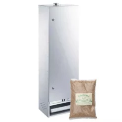 Fumoir Peetz Acier Aluminé Porte à Charnières - L 39 X P 28 X H 120 Cm