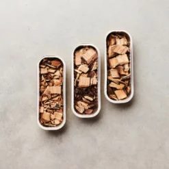 3 Sortes De Copeaux De Fumage Barbecook - Chêne, Whisky Et Vin Rouge