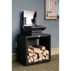 Pack Le Barbecue Français Le Marquier Duo 40 X 40 Cm + Meuble -Raviday Barbecue Soldes bfl40d barbecue francais le marquier l40 duo ambiance rangement ouvert 2