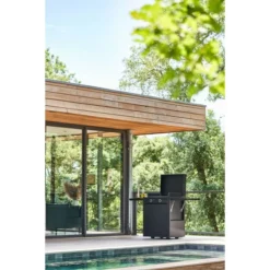 Pack Plancha électrique Forge Adour MODERN 60 Acier Noir + Chariot -Raviday Barbecue Soldes ch maf 60 n chariot forge adour modern 60 acier noir ambiance 1