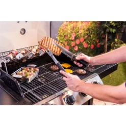 Lot De 3 Ustensiles Pour Barbecue CharBroil Spatule Pince Fourchette -Raviday Barbecue Soldes charbroil ustensiles barbecue 2