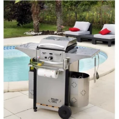 Porte-bouteille Roller Grill Pour Desserte De Plancha Roller Grill -Raviday Barbecue Soldes chps400