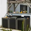 Cuisine D'extérieur ENO Modulo Acier Pour Plancha - 3 Modules -Raviday Barbecue Soldes cuisine exterieur modulo eno 3 acier 2 min