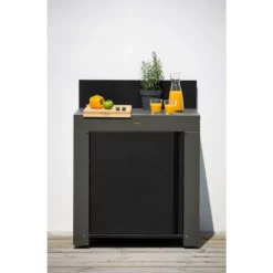 Cuisine D'extérieur ENO Modulo Acier Pour Plancha - 3 Modules -Raviday Barbecue Soldes cuisine exterieur modulo eno 3 acier plan