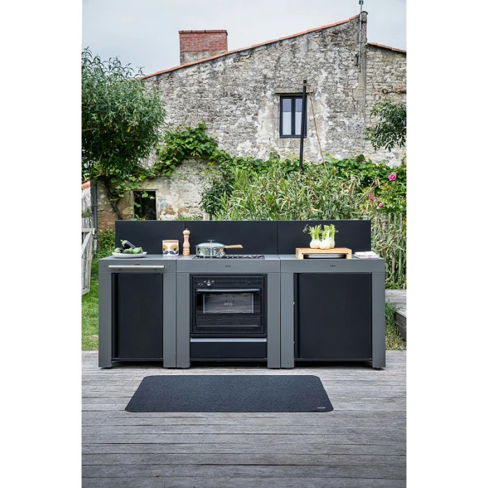 Cuisine D'extérieur ENO Modulo Acier Pour Plancha - 3 Modules Avec Cuisinière Et Desserte Félix 10 Cuisine D'extérieur ENO Modulo Acier Pour Plancha - 3 Modules Avec Cuisinière Et Desserte Félix – Image 8