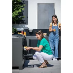 Cuisine D'extérieur ENO Modulo Acier Pour Plancha - 5 Modules Avec Cuisinière -Raviday Barbecue Soldes cuisine modulo 5 cuisiniere 3