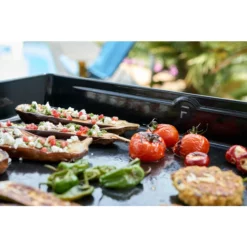 Pack Plancha électrique Forge Adour MODERN 45 Acier Noir + Chariot -Raviday Barbecue Soldes cuisson plancha forge adour modern 2