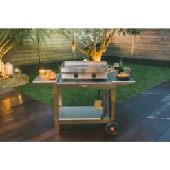 Chariot Inox "Plein Air" Pour Plancha Krampouz Double -Raviday Barbecue Soldes khea05 chariot inox plein air pour plancha krampouz double 3