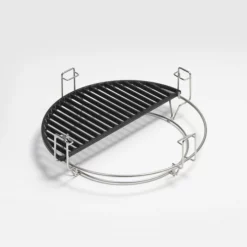 Kamado Joe Grille De Cuisson En Fonte Demi-lune - Barbecue Classic Joe Kamado -Raviday Barbecue Soldes kj hcicg half moon cast iron cooking grate d c
