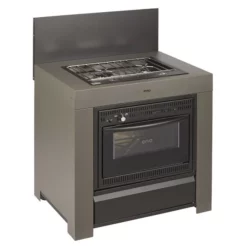 Cuisine D'extérieur ENO Modulo Acier Pour Plancha - 3 Modules Avec Cuisinière -Raviday Barbecue Soldes mod7005 cuisiniere modulo gris cuisine exterieur eno cote 1