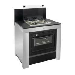 Cuisine D'extérieur ENO Modulo Inox Et Noir Pour Plancha - 5 Modules Avec Cuisinière -Raviday Barbecue Soldes mod8505 1 cuisine exterieur modulo combine noir et inox eno 3