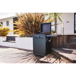 Pack Plancha électrique Forge Adour MODERN 45 Acier Noir + Chariot -Raviday Barbecue Soldes moderne45an plancha electrique forge adour modern 45 acier noir ambiance 1