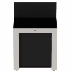 Modulo Plan De Travail - Coloris Inox Et Noir - Pour Cuisine D'extérieur ENO