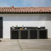 Cuisine D'extérieur ENO Modulo Acier Pour Plancha - 4 Modules -Raviday Barbecue Soldes modulo plan travail acier 3 3