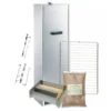 Pack Fumoir Peetz Acier Aluminé Porte Amovible - H 120 Cm + Accessoires -Raviday Barbecue Soldes pack 77001 accessoires