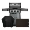 Pack Barbecue à Gaz Napoleon Freestyle F365PGT 3 Brûleurs + Housse Et Plancha -Raviday Barbecue Soldes pack f365pgt fr housse plancha