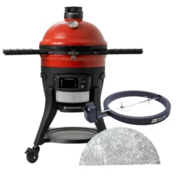 Pack Barbecue Kamado Joe Konnected Joe + Rôtissoire Et Pierre à Savon