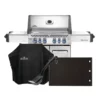 Pack Barbecue à Gaz Napoleon PRESTIGE P500 Inox + Housse + Plancha Et Brosse -Raviday Barbecue Soldes pack p500rsibpss 3 fr housse plancha brosse 1