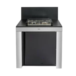 Modulo Table De Cuisson Master 2 Brûleurs - Coloris Inox Et Noir - Pour Cuisine D'extérieur ENO -Raviday Barbecue Soldes pmod8506 2 cuisine exterieur modulo master 2 noir et inox eno