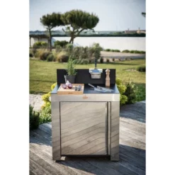 Cuisine D'extérieur ENO Modulo Inox Pour Plancha - 4 Modules -Raviday Barbecue Soldes reduit mod4101 a1 modulo standard hpl eno min