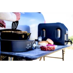 Barbecue Gaz Cadac Safari Chef 30 Compact à Cartouche + Pierre à Pizza -Raviday Barbecue Soldes safari compact draagtas 3 1 1