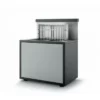 Module Support Gril En Acier Fermé 66 Noir Et Gris Clair Pour Cuisine Forge Adour -Raviday Barbecue Soldes sgaf 66 ng