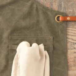 Tablier Barbecue Toile Coton Vintage Alaskan Maker 325 - Vert Olive -Raviday Barbecue Soldes tablier alaskan maker 325 vert olive 3