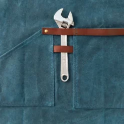 Tablier Barbecue Toile Waxée Alaskan Maker 547 - Bleu Canard -Raviday Barbecue Soldes tablier alaskan maker 547 bleu canard 4