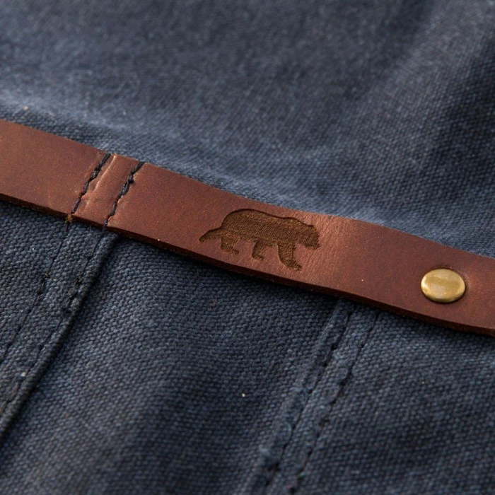 Tablier Barbecue Toile Waxée Alaskan Maker 547 - Bleu Marine 10 Tablier Barbecue Toile Waxée Alaskan Maker 547 - Bleu Marine – Image 8