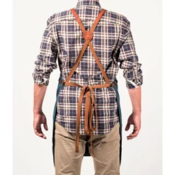 Tablier Barbecue Toile Waxée Alaskan Maker 547 - Bleu Canard -Raviday Barbecue Soldes tablier alaskan maker bleu canard 6