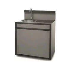 Cuisine D'extérieur Forge Adour 3 Modules + Plancha à Gaz Modern 60 Acier Noir -Raviday Barbecue Soldes vier seaf ng 8436550204988 2